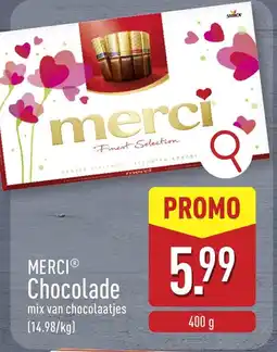 ALDI Merci chocolade aanbieding