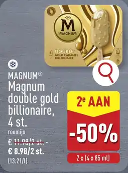 ALDI Magnum magnum double gold billionaire aanbieding