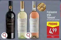 ALDI Italiaanse wijn Aímone aanbieding
