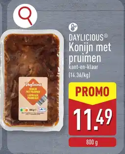 ALDI Daylicious konijn met pruimen aanbieding