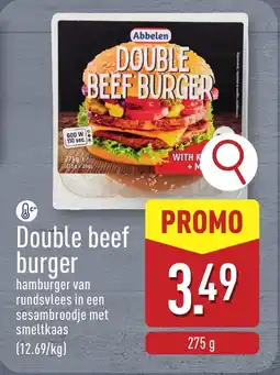 ALDI Double beef burger aanbieding