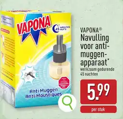ALDI Vapona navulling voor anti muggen apparaat aanbieding