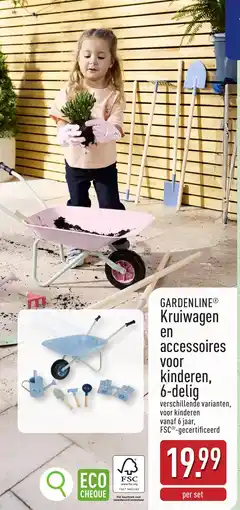ALDI Gardenline kruiwagen en accessoires voor kinderen aanbieding