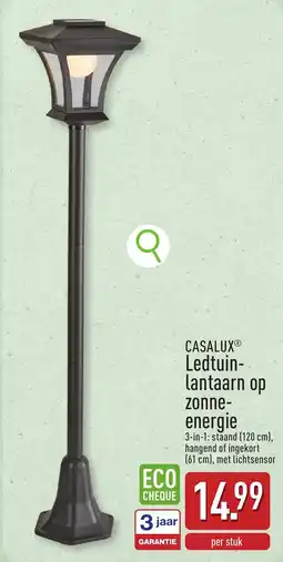 ALDI Casalux ledtuin lantaarn op zonne energie aanbieding