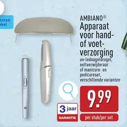 ALDI Ambiano apparaat voor hand of voet verzorging aanbieding