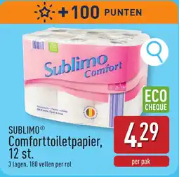 ALDI Sublimo comforttoiletpapier aanbieding