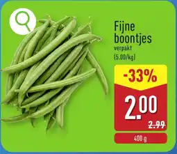 ALDI Fijne boontjes aanbieding