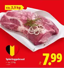 Lidl Spieringgebraad aanbieding
