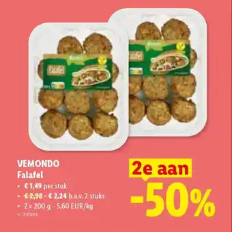 Lidl Vemondo falafel aanbieding
