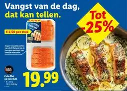 Lidl Zalmfilet op huid XXL aanbieding