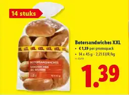 Lidl Botersandwiches XXL aanbieding