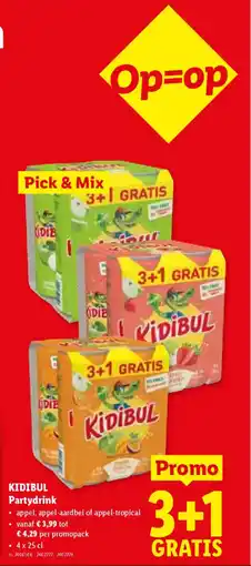 Lidl Kidibul partydrink aanbieding