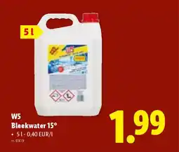 Lidl W5 Bleekwater 15° aanbieding