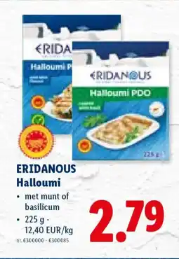 Lidl Eridanous halloumi aanbieding