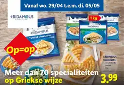 Lidl Eridanous kaassnacks aanbieding