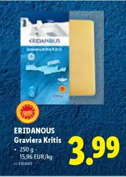 Lidl Eridanous graviera kritis aanbieding