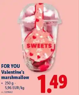 Lidl For you valentine's marshmallow aanbieding