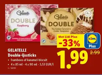 Lidl Gelatelli double ijssticks aanbieding