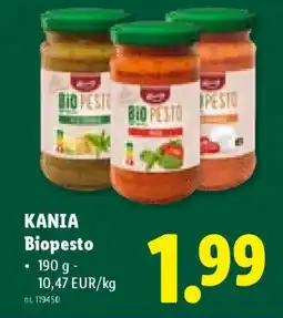 Lidl Kania biopesto aanbieding