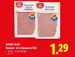 Lidl Saint alby Boeren of crèmepaté XXL aanbieding