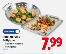 Lidl Grillmeister grillplaten aanbieding