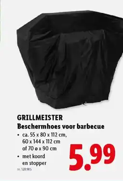 Lidl Grillmeister beschermhoes voor barbecue aanbieding