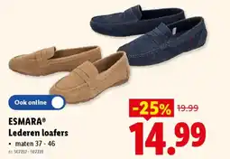 Lidl Esmara lederen loafers aanbieding