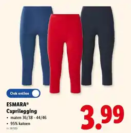 Lidl Esmara caprilegging aanbieding