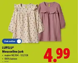 Lidl Lupilu mousseline jurk aanbieding