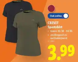 Lidl Crivit sportshirt aanbieding