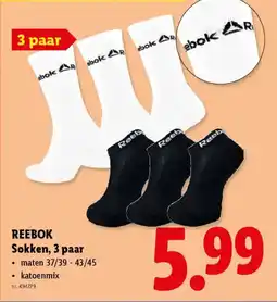 Lidl Reebok sokken aanbieding