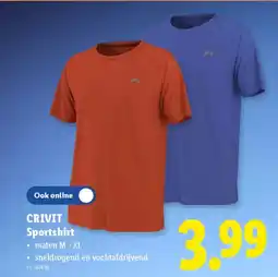 Lidl Crivit sportshirt aanbieding