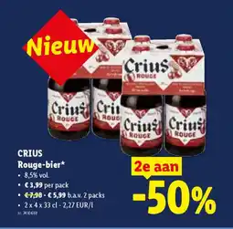 Lidl Crius Rouge-bier aanbieding