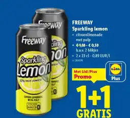 Lidl Freeway sparkling lemon aanbieding