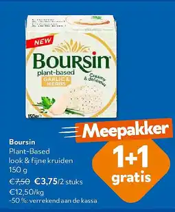 OKay Boursin Plant-Based look & fijne kruiden 150 g aanbieding