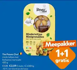 OKay The Potato Chef minikrieltjes met Italiaanse marinade 420 g aanbieding