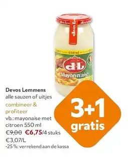 OKay Devos Lemmens mayonaise met citroen 550 ml aanbieding