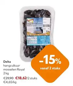 OKay Delta hangcultuur mosselen Royal 2 kg aanbieding