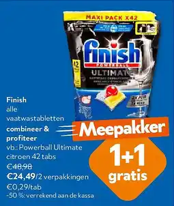 OKay Finish Powerball Ultimate citroen 42 tabs aanbieding