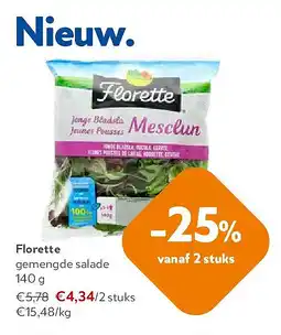 OKay Florette gemengde salade 140 g aanbieding