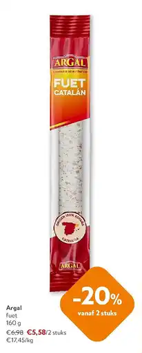 OKay Argal fuet 160 g aanbieding