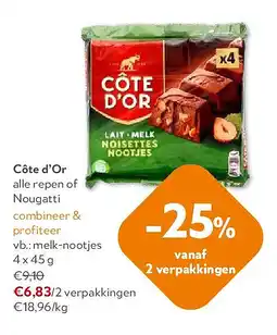 OKay Côte d’Or melk-nootjes 4 x 45 g aanbieding