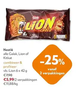 OKay Nestlé Lion 6 x 42 g aanbieding