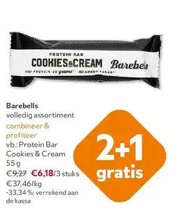 OKay Barebells Protein Bar Cookies & Cream 55 g aanbieding