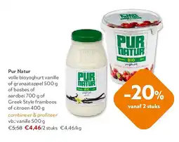 OKay Pur Natur vanille 500 g aanbieding