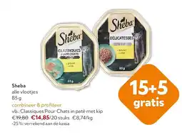 OKay Sheba Classiques Pour Chats in paté met kip aanbieding