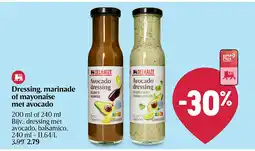 Delhaize Dressing, marinade of mayonaise met avocado aanbieding