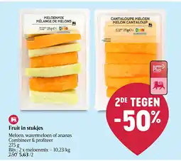 Delhaize Fruit in stukjes aanbieding