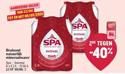 Delhaize Bruisend natuurlijk mineraalwater aanbieding
