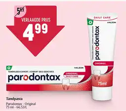 Delhaize Tandpasta aanbieding